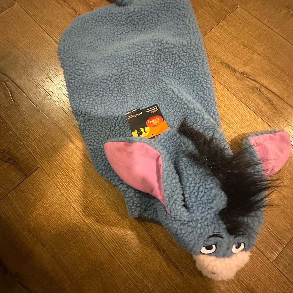 Eeyore Dog Costume with Pink Ears - Picture 3 of 4